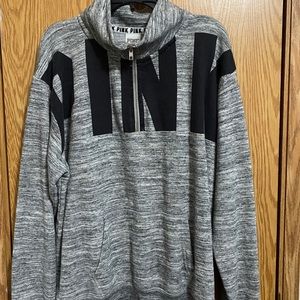 Pink Victoria Secret Half Zip Sweatshirt